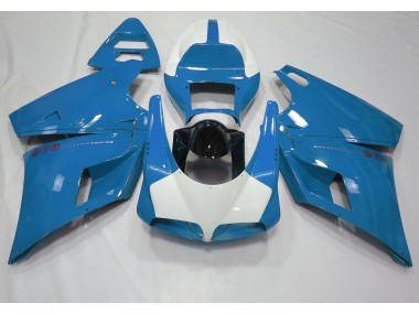 1993-2005 Hellblau & Glänzend Weiß Ducati 996 748 916 998 Motorrad Verkleidungen