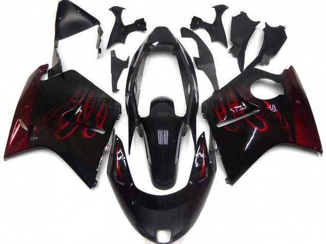1996-2007 Tiefrot Flame CBR1100XX Motorrad Verkleidungen 1996-2007 Tiefrot Flame CBR1100XX Motorrad Verkleidungen