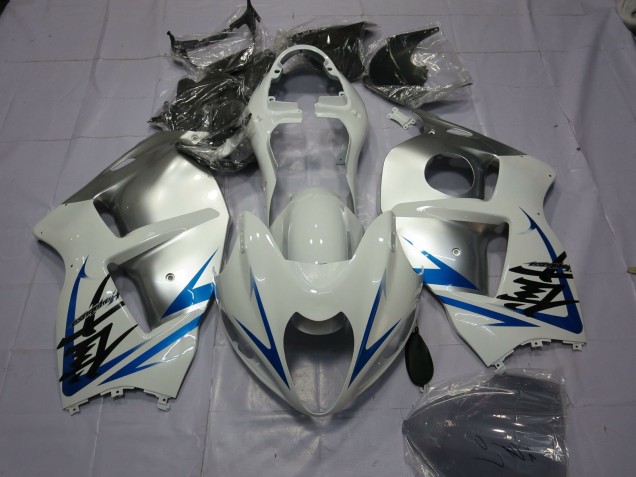 1997-2007 Blauweiß & Silber GSXR 1300 Motorrad Verkleidungen 1997-2007 Blauweiß & Silber GSXR 1300 Motorrad Verkleidungen