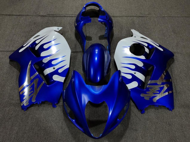 1997-2007 Glänzend Blau & Weiß GSXR 1300 Motorrad Verkleidungen 1997-2007 Glänzend Blau & Weiß GSXR 1300 Motorrad Verkleidungen