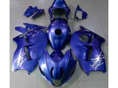 1997-2007 Glänzend Blau & Silber Logo GSXR 1300 Motorrad Verkleidungen