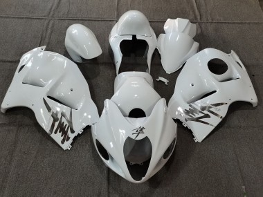 1997-2007 Glänzend Weiß OEM Stil Mit Silbernen Aufklebern GSXR 1300 Motorrad Verkleidungen