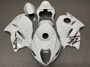 1997-2007 Glänzend Weißes Design GSXR 1300 Motorrad Verkleidungen
