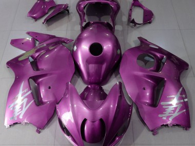 1997-2007 Glanzrosa & Silbernes Logo GSXR 1300 Motorrad Verkleidungen