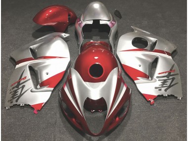 1997-2007 Rot Glänzend & Silber GSXR 1300 Motorrad Verkleidungen