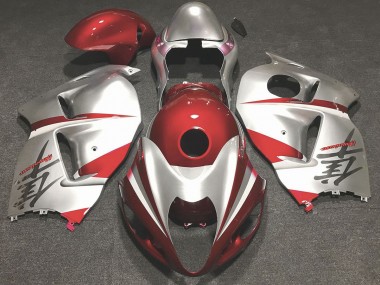 1997-2007 Rot Glänzend & Silber GSXR 1300 Motorrad Verkleidungen
