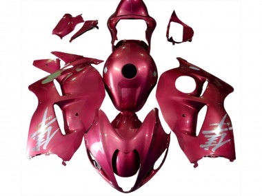 1997-2007 Rot Glänzend & Silbernes Logo GSXR 1300 Motorrad Verkleidungen