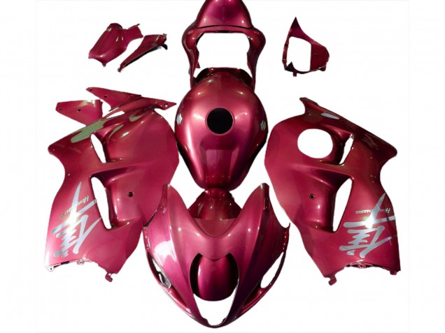 1997-2007 Rot Glänzend & Silbernes Logo GSXR 1300 Motorrad Verkleidungen 1997-2007 Rot Glänzend & Silbernes Logo GSXR 1300 Motorrad Verkleidungen