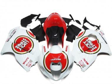 1997-2007 Rot Lucky Strike Stil GSXR 1300 Motorrad Verkleidungen