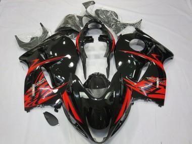 1997-2007 Rot & Schwarz GSXR 1300 Motorrad Verkleidungen