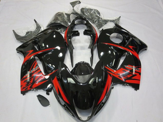 1997-2007 Rot & Schwarz GSXR 1300 Motorrad Verkleidungen 1997-2007 Rot & Schwarz GSXR 1300 Motorrad Verkleidungen