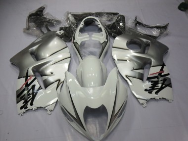 1997-2007 Weiß & Silber GSXR 1300 Motorrad Verkleidungen