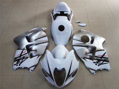 1997-2007 Weiß & Silber Glänzend GSXR 1300 Motorrad Verkleidungen