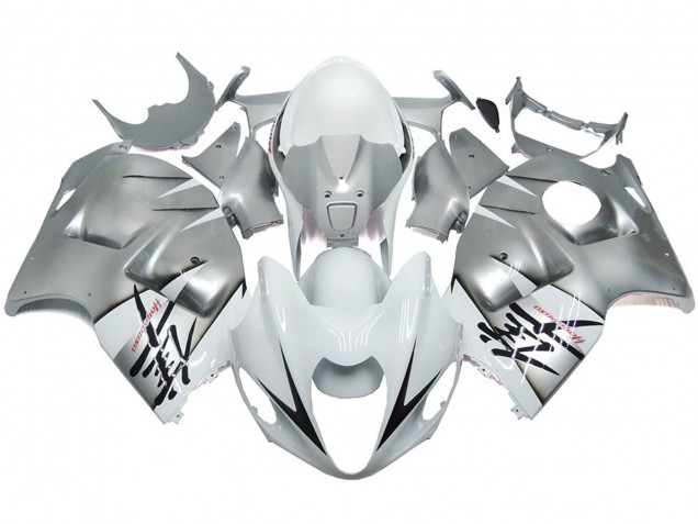 1997-2007 Silber & Glänzend Weiß OEM Stil GSXR 1300 Motorrad Verkleidungen 1997-2007 Silber & Glänzend Weiß OEM Stil GSXR 1300 Motorrad Verkleidungen