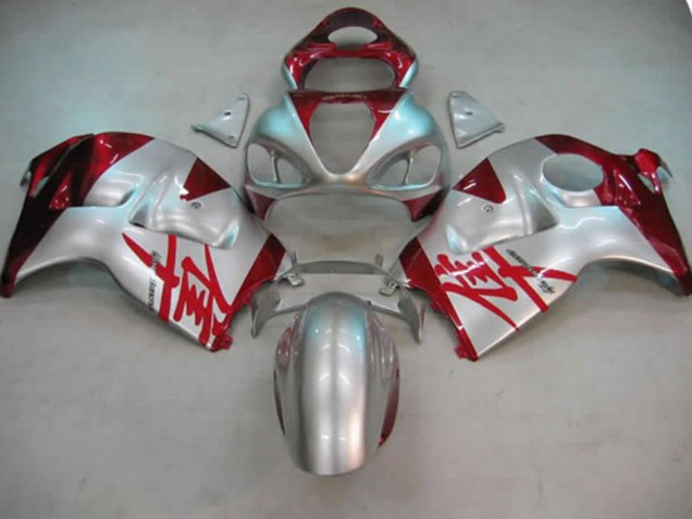 1997-2007 Silber & Rot GSXR 1300 Motorrad Verkleidungen 1997-2007 Silber & Rot GSXR 1300 Motorrad Verkleidungen
