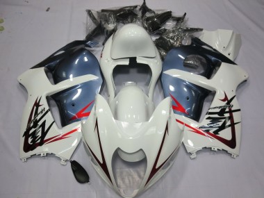1997-2007 Weiß & Staubblau GSXR 1300 Motorrad Verkleidungen