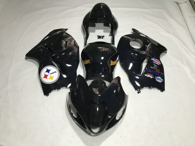 1997-2007 Teamlogo In Schwarz Glänzend GSXR 1300 Motorrad Verkleidungen 1997-2007 Teamlogo In Schwarz Glänzend GSXR 1300 Motorrad Verkleidungen