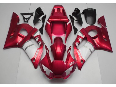 1998-2002 Rot & Weiß R6 Motorrad Verkleidungen