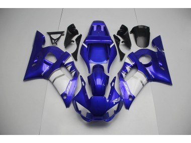 1998-2002 Silber Weiß & Blau R6 Motorrad Verkleidungen