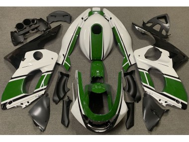1998-2007 Glänzend Weiß & Dunkelgrün YZF600 Motorrad Verkleidungen