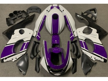 1998-2007 Glänzend Weiß & Dunkelviolett YZF600 Motorrad Verkleidungen