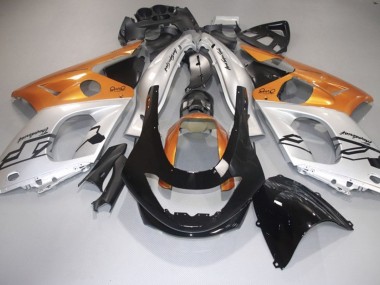 1998-2007 Orange Glänzend Silber & Schwarz YZF600 Motorrad Verkleidungen