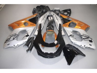 1998-2007 Orange Glänzend Silber & Schwarz YZF600 Motorrad Verkleidungen