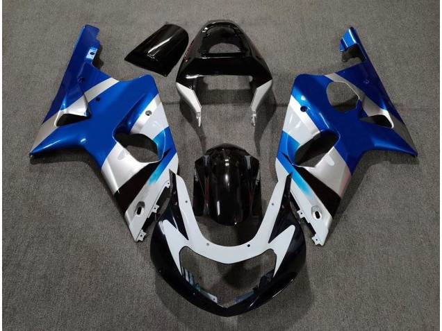 2000-2002 Blau Glänzend & Silber OEM GSXR 1000 Motorrad Verkleidungen 2000-2002 Blau Glänzend & Silber OEM GSXR 1000 Motorrad Verkleidungen