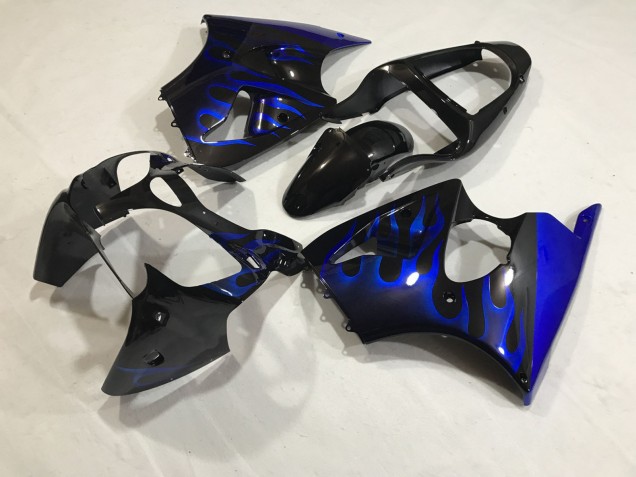 2000-2002 Blaues Flame-Kit ZX6R Motorrad Verkleidungen 2000-2002 Blaues Flame-Kit ZX6R Motorrad Verkleidungen