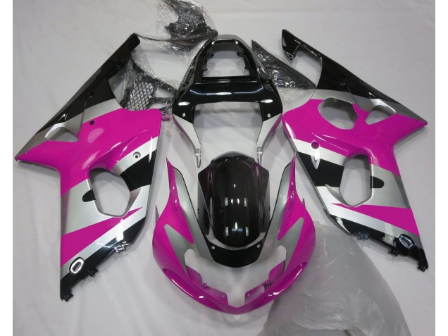 2000-2002 Rosa-Silber-Stil OEM GSXR 1000 Motorrad Verkleidungen 2000-2002 Rosa-Silber-Stil OEM GSXR 1000 Motorrad Verkleidungen