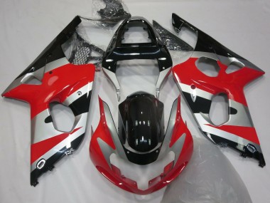 2000-2002 Rot Silber OEM Stil GSXR 1000 Motorrad Verkleidungen