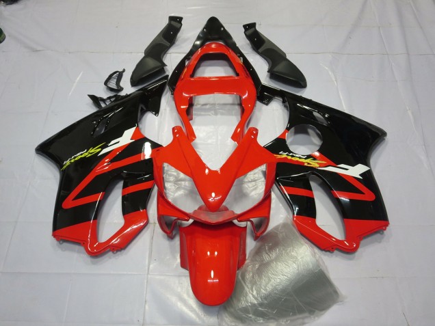 2001-2003 Glänzend Schwarz & Rot CBR600 F4i Motorrad Verkleidungen