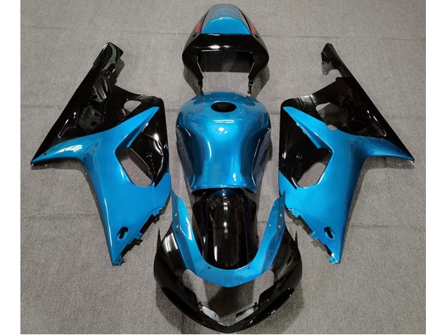 2001-2003 Hellblau & Schwarz Glänzend GSXR 600-750 Motorrad Verkleidungen 2001-2003 Hellblau & Schwarz Glänzend GSXR 600-750 Motorrad Verkleidungen