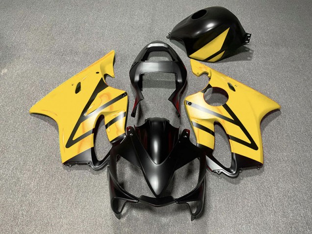 2001-2003 Matt Schwarz & Gelb CBR600 F4i Motorrad Verkleidungen 2001-2003 Matt Schwarz & Gelb CBR600 F4i Motorrad Verkleidungen