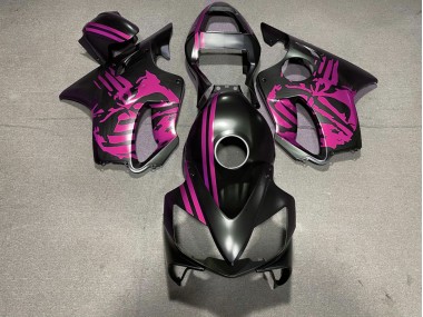 2001-2003 Matt Schwarzer & Rosa Totenkopf CBR600 F4i Motorrad Verkleidungen