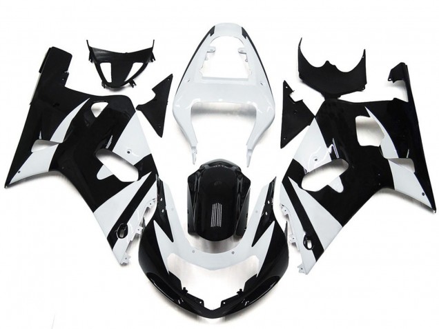 2001-2003 Weiß & Schwarz Stil OEM GSXR 600-750 Motorrad Verkleidungen 2001-2003 Weiß & Schwarz Stil OEM GSXR 600-750 Motorrad Verkleidungen