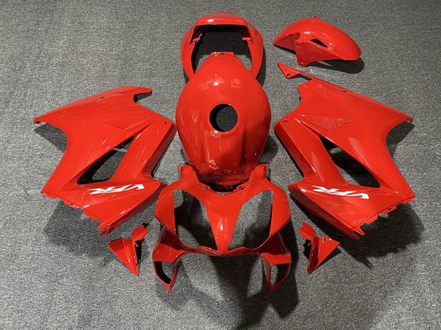 2002-2012 Rot Glänzend VFR800 Motorrad Verkleidungen