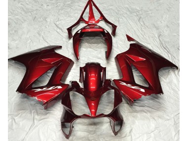 2002-2012 Tiefrot Schlicht VFR800 Motorrad Verkleidungen