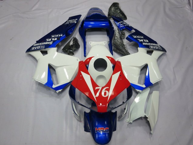 2003-2004 76 Weiß & Rot CBR600RR Motorrad Verkleidungen 2003-2004 76 Weiß & Rot CBR600RR Motorrad Verkleidungen