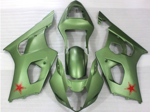 2003-2004 Armeegrün GSXR 1000 Motorrad Verkleidungen 2003-2004 Armeegrün GSXR 1000 Motorrad Verkleidungen