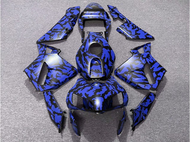 2003-2004 Blau Camo CBR600RR Motorrad Verkleidungen 2003-2004 Blau Camo CBR600RR Motorrad Verkleidungen