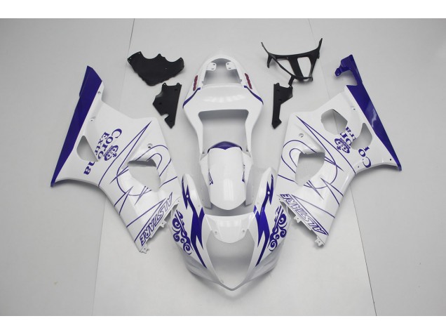 2003-2004 Blau & Weiß Corona GSXR 1000 Motorrad Verkleidungen 2003-2004 Blau & Weiß Corona GSXR 1000 Motorrad Verkleidungen