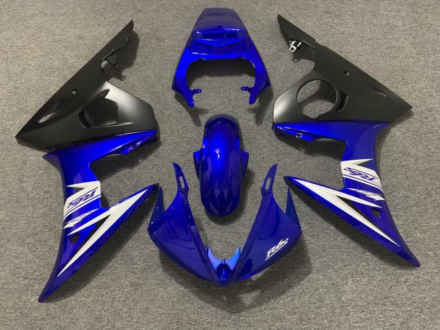 2003-2004 Blauweiß & Matt Schwarz R6 Motorrad Verkleidungen 2003-2004 Blauweiß & Matt Schwarz R6 Motorrad Verkleidungen