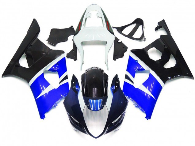 2003-2004 Blau & Schwarz Glänzend Custom Stil GSXR 1000 Motorrad Verkleidungen 2003-2004 Blau & Schwarz Glänzend Custom Stil GSXR 1000 Motorrad Verkleidungen