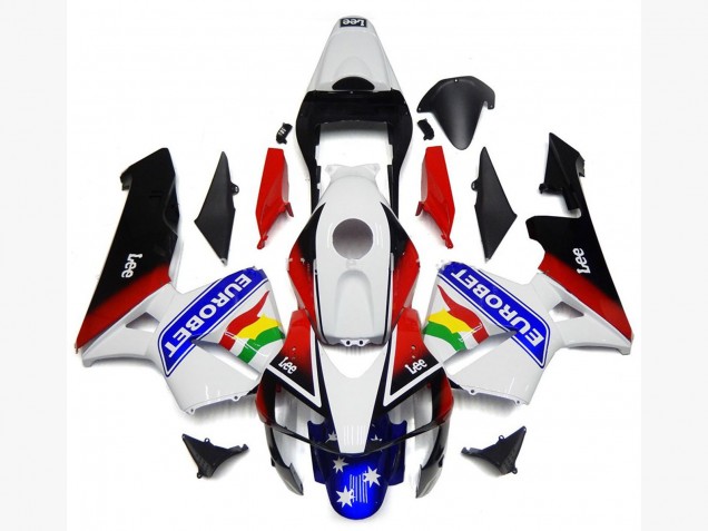 2003-2004 EuroBet Farben Glänzend CBR600RR Motorrad Verkleidungen 2003-2004 EuroBet Farben Glänzend CBR600RR Motorrad Verkleidungen