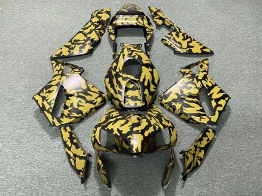 2003-2004 Gelb Tarnung CBR600RR Motorrad Verkleidungen