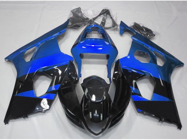 2003-2004 Glänzend Blau & Schwarz GSXR 1000 Motorrad Verkleidungen 2003-2004 Glänzend Blau & Schwarz GSXR 1000 Motorrad Verkleidungen