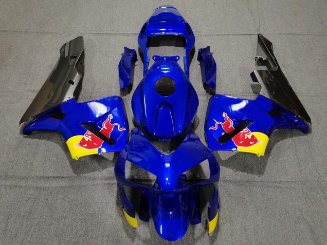 2003-2004 Glänzend Blaurot Bull CBR600RR Motorrad Verkleidungen 2003-2004 Glänzend Blaurot Bull CBR600RR Motorrad Verkleidungen