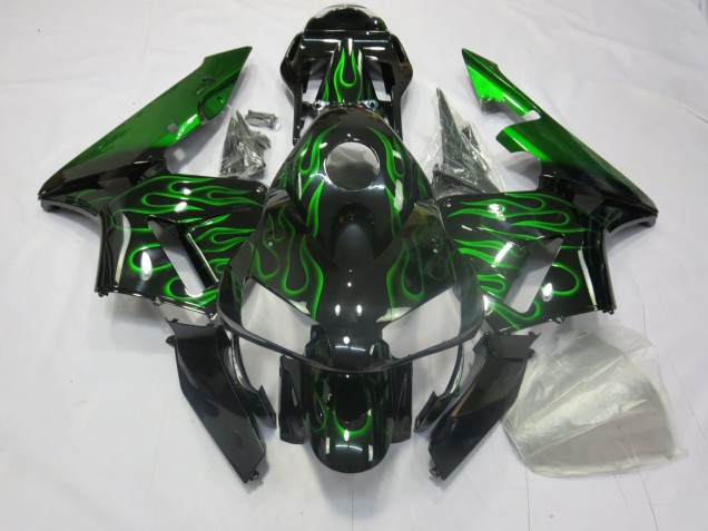 2003-2004 Grün Flamme CBR600RR Motorrad Verkleidungen 2003-2004 Grün Flamme CBR600RR Motorrad Verkleidungen