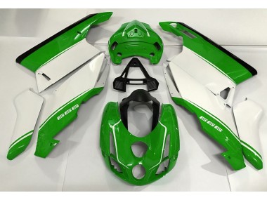 2003-2004 Weiß Grün & Schwarz Ducati 749 999 Motorrad Verkleidungen